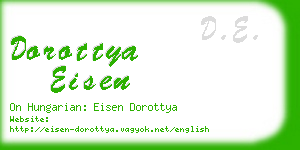 dorottya eisen business card